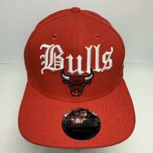 Men's New Era Cap Red | White Chicago Bulls 9FIFTY NBA LIMITED EDITION NWT